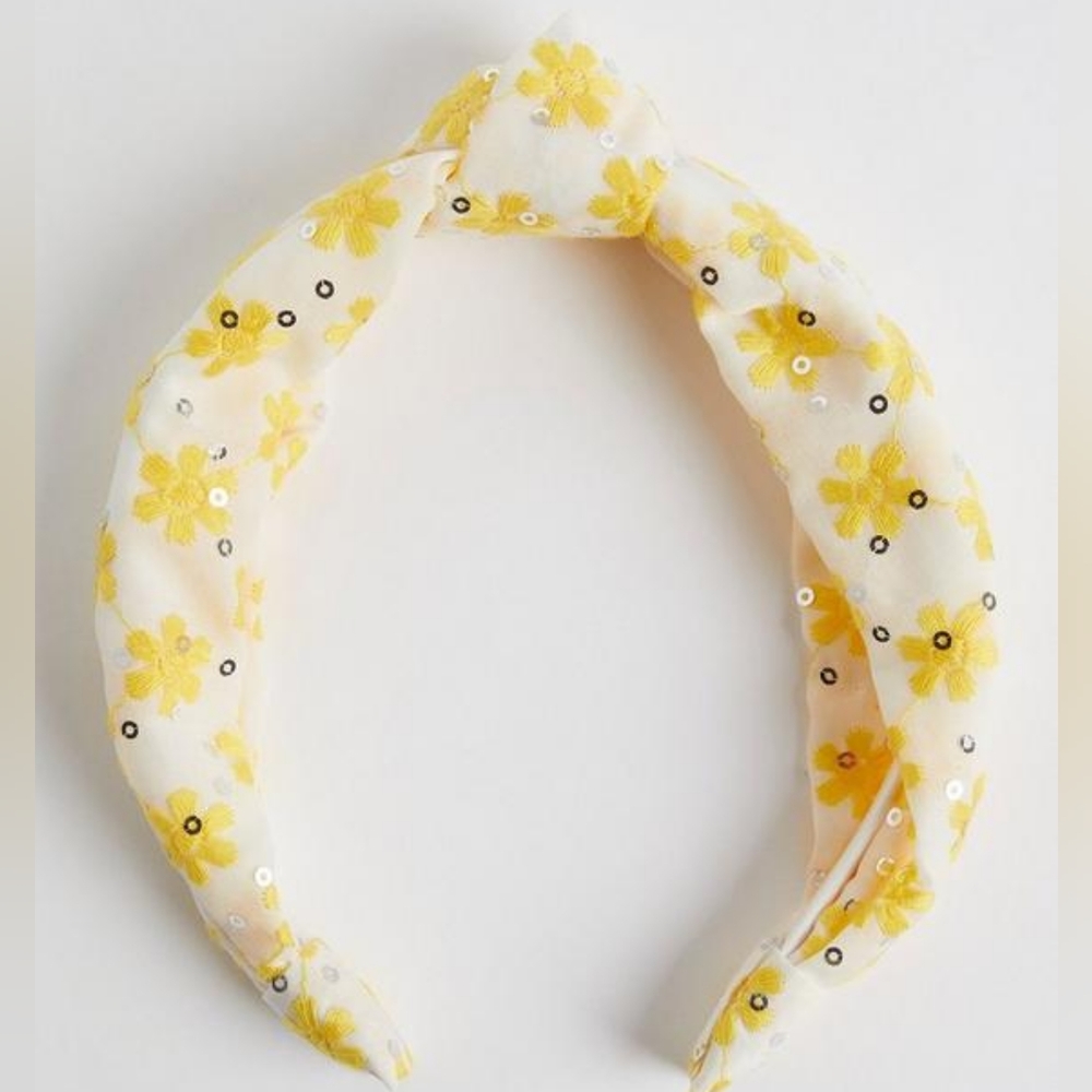 Torrid Daisy and Sequin Knot Headband